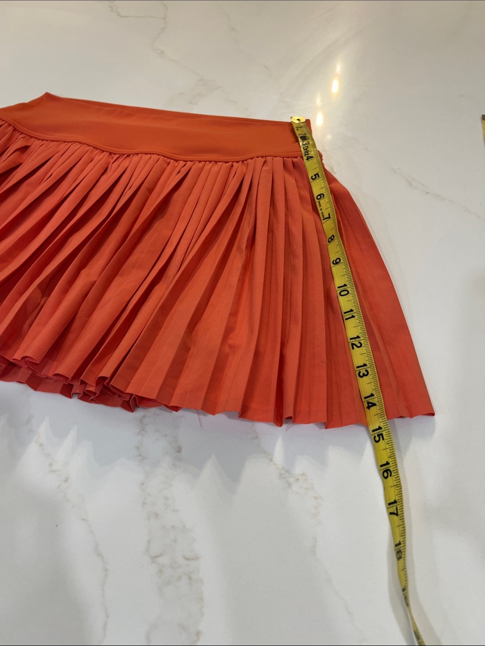 OFFLINE By Aerie All Aces Tennis Skort Bright Orange Pleated Athletic size Large - Picture 13 of 14